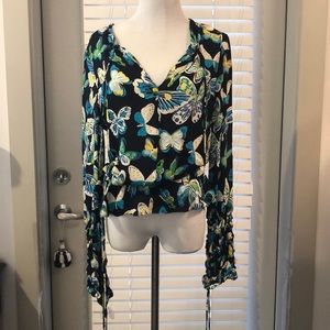 Tory Burch Silk Butterfly Top